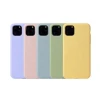 Custom Candy Color Shockproof Back Cover For Iphone 11 Soft TPU Liquid Silicone Phone Case