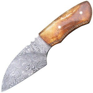Custom Damascus FIX BLADE SMALL Hunting Knives ARTD9989