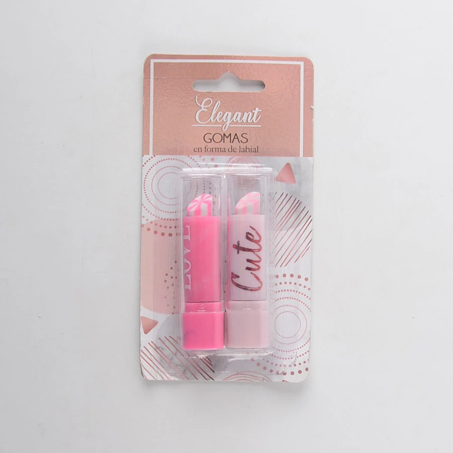 Custom Design Original Lipstick Style Eraser Stationery