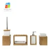 Custom Design with Bamboo ceramic bathroom set