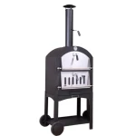 Custom Factory direct Wood Fired Double Door Outdoor Pizza Oven for sale,Wood Pellet Pizza Oven