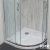 Import Custom free standing bathroom black resin acrylic artificial stone shower tray from China