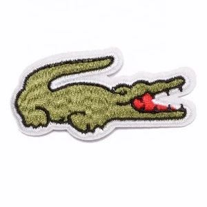 Custom Hat Iron Heat Transfer Embroidery Crocodile Patch