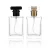 Import Custom Logo 30 ML Square Perfume Packaging Glass Bottle with Acrylic Cap from China