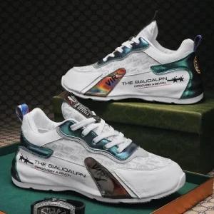 Custom Logo Leather Walking Style Shoes New Printed Sneakers Fashion Style Men Casual Shoes