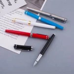 custom logo metal ball pen high quality metal roller pen