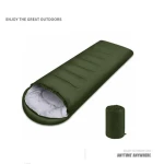 Custom Logo Outdoor Winter Hiking Sleeping Bag Envelope Adult Mountain Hiking Sleeping Bag 0.7Kg