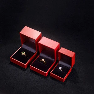 Custom Logo Printed Luxury Wholesale Jewelry Box Hinge ,Wedding Ring Box