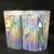 Import Custom logo zipper holographic cosmetic packaging bags / holographic pouches for eyeshadow packaging from China