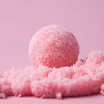 Custom-made colourful candy body scrub