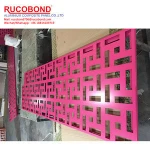 Custom outdoor advertising signs carved Perforated aluminium sheet curtain wall aluminum panels pierced engraved aluminum veneer