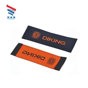 Custom private brand logo soft comfortable garment plain woven label for outdoor clothing