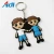 Import Custom Rubber 3D Plastic Pvc Keychain Name Key Chain For Christmas gifts from China