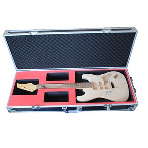 Custom Size ABS Aluminum MDF Materials bass Lockable case guitar classical display case for guitar