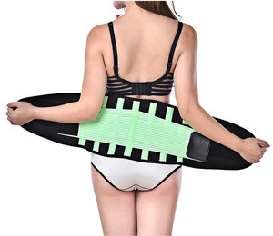Customer logo Deluxe Magnetic Double Pull Waist Support Back Brace Lumbar Support SY-LS001
