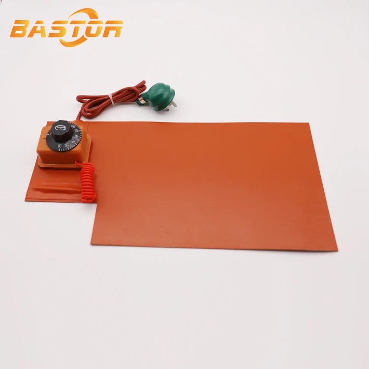 customized 12v dc flexible silicone rubber electric digital heat pad