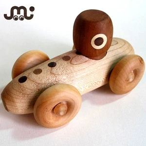Customized handmade unfinished wooden toy vehicle