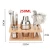 Import Customized Logo Food Grade Stainless Steel Cocktail Barware Mixer Cup Martini Wine Shaker Kit Set from China