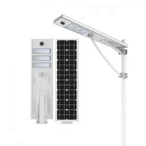 Customized outdoor galvanized steel solar street light pole post lamp pole all in one solar street light lamp