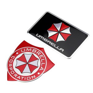 Customized Resident Evil Waterproof Car styling 3D Aluminum Alloy Car Stickers