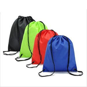 Customized Reusable Stylish Atmospheric Sports Travel Drawstring Backpack Shopping bag