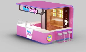 Customized Shopping Mall Food Booth Fast Food Kiosk Design cafe kiosk bar furniture