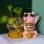 Import Cute Cat Hydroponic Vase Resin Animal Model Glass Vase Modern Home Decoration Living Room Dining Table Bedroom Decoration Vase from China