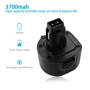 Dc9096 3700Mah Battery Packs Nimh 9.6V Cordless Power Drill Battery For Dewalt Dc9096 Tools