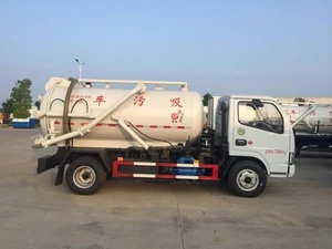 DFAC Duolika 3300 sewage suction truck  with high-powered vacuum suction pump