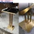 Import DG201018A Buy Luxury Modern Home Kitchen Furniture Gold Brass Leather High Bar Set Chair Stools from China