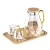 Import Diamond cold water glass set with lid 3pcs glass jug set from China