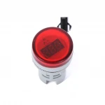 Digital Display Monitor Current Indicator Signal Light Ammeter Tester Measuring Ampere Meter 1714 22mm AC220V 100A Digital Only