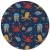 Import Digital Printing Front Door Funny Printed Round Flannel Carpet from China