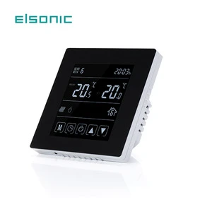 digital thermostat with probe water underfloor weekly programmable heating part type touch screen thermostat