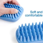 Dog Bath Brush Rubber Dog Shampoo Grooming Brush Silicone Shower Wash Curry Brush Pet Scrubber