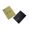 Dongguan Factory Washable Kraft Paper Envelope File Folder Bag/Cheap Green Vintage Bag for Paper File/Kraft Document Bag String