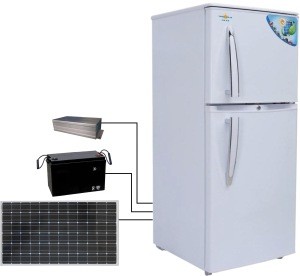 double door DC solar refrigerator/freezer/fridge