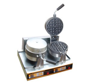 Double Head Commercial Electric Belgium Waffle Maker
