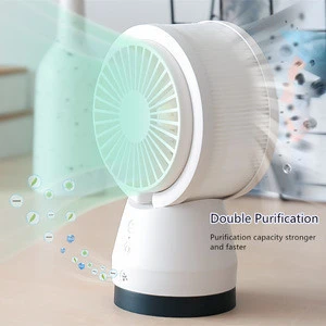 Dual Air Purification Air Circulation Decibels Washable Body Swing Adjustment Release Negative Ions Electric Table Cooling Fan