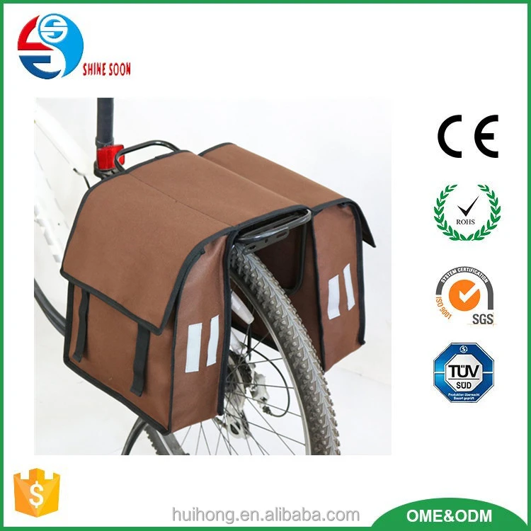Durable bike rear carrier delivery bag waterproof bike tail pannier bag bike bicycle bag