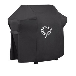 dustproof waterproof 600D pvc coated black grill cover BBQ cover