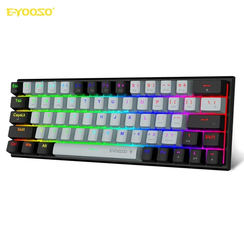 Buy E-yooso Z11 60% Programmable Bt Wireless Wired Mechanical Keyboard ...