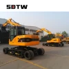Earth-moving Machinery sdtw wheel excavator machine for sale