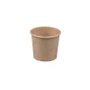 Eco-Friendly Disposable Packaging Paper Cups Take Away Brown Kraft Food Rice Paper Bowl salad box