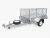 Import ECOCAMPOR Small  Single Wheel Utility Cargo Box Agriculture Light Farm Trailer With Cage(6,10,12,16,24 foot Variable) from China