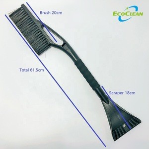 EcoClean Factory BSCI 24&quot; Car Snow Ice Scraper Brush for car window cleaning