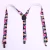 Import Elastic 1 inch Wide New Fashion Clip-on Braces Print Flower Mens Womens Suspenders For Trousers from China