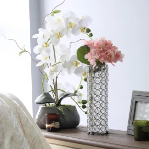 Elegant Designs Ellipse Crystal Flower, Candle Holder, Wedding Centerpiece Vase Metals & crystals Made by KSN