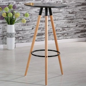 elegant wood legs bar stools