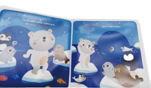 English Waterproof Early Education Enlightenment Bathing Book Baby Tearing Puzzle Water Toy Book